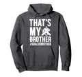 Proud Hockey Goalie Brother Hockey Hoodie - Aesthetic Graphic Unisex - T-Shirt, Sweatshirt, Hoodie