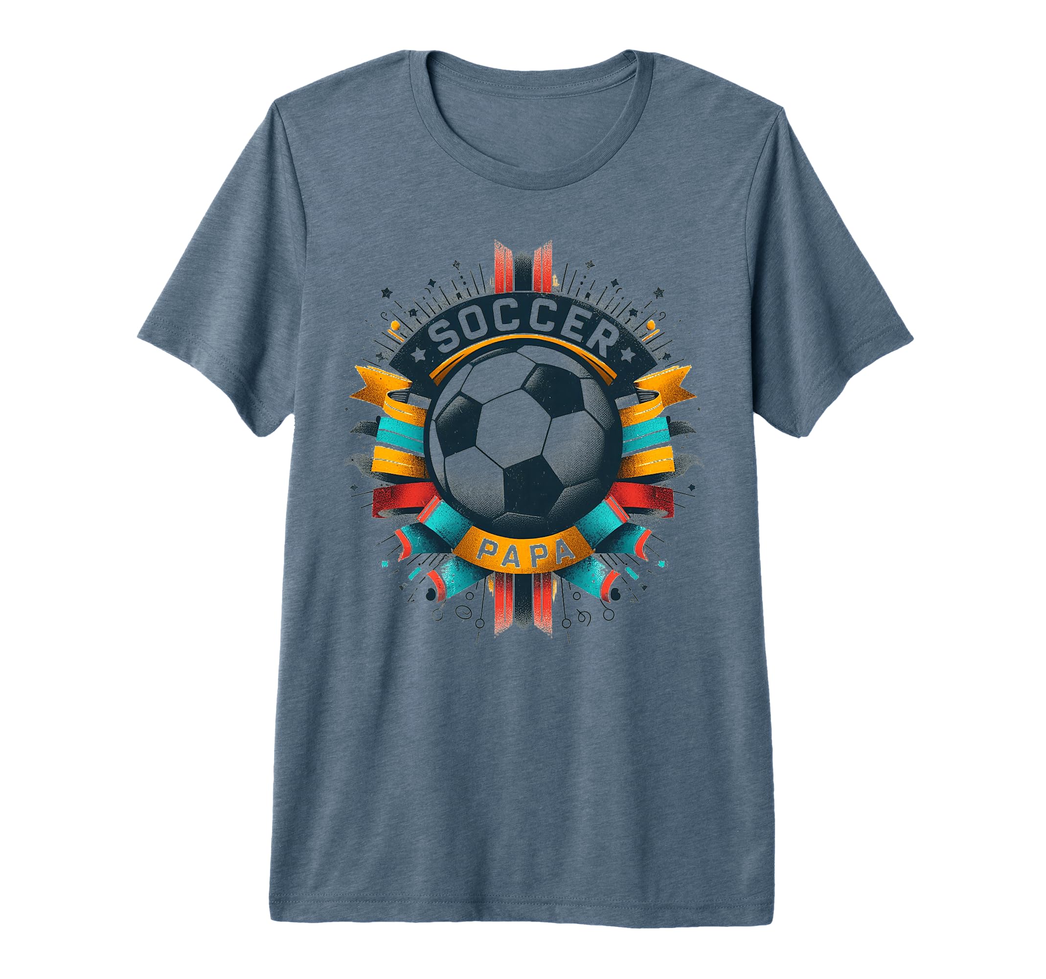 Soccer Papa Family Matching Dad T-Shirt - Casual Everyday Wear Men Women - T-Shirt, Sweatshirt, Hoodie