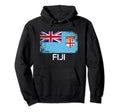Fijian Flag Made Fiji Gift Hoodie - Graphic Print Men Women - T-Shirt, Sweatshirt, Hoodie