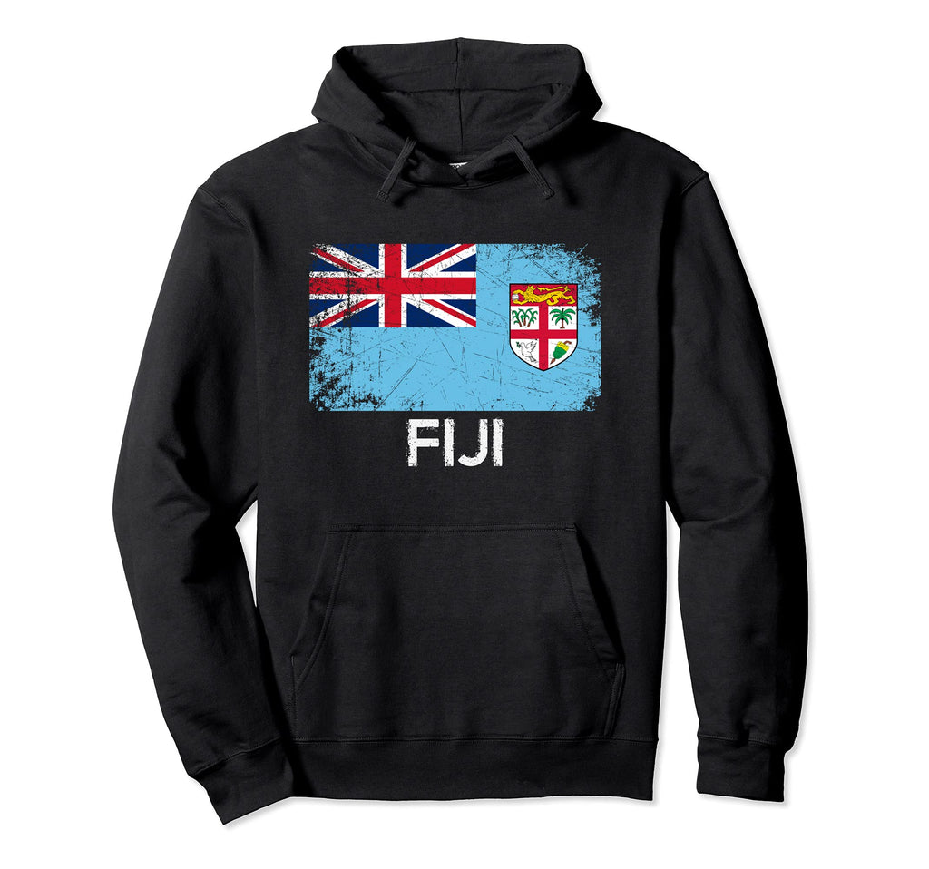 Fijian Flag Made Fiji Gift Hoodie - Custom Art Print Unisex - T-Shirt, Sweatshirt, Hoodie