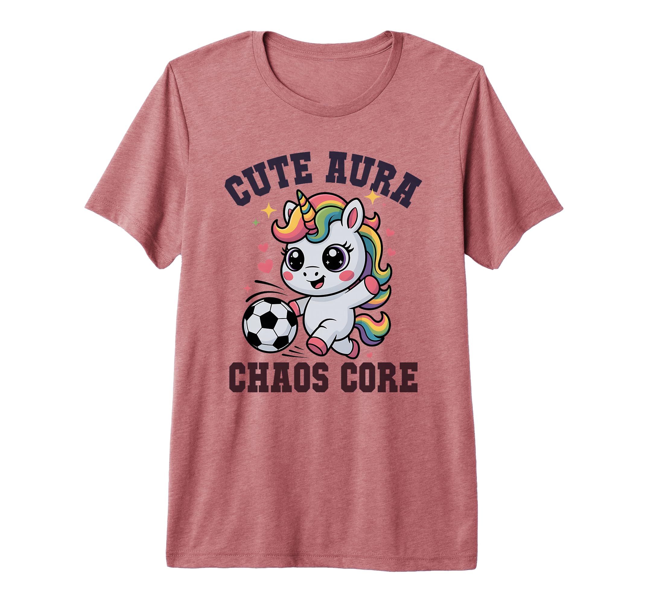 Funny Soccer Unicorn Aura Chaos Core T-Shirt - Streetwear Style Unisex - T-Shirt, Sweatshirt, Hoodie