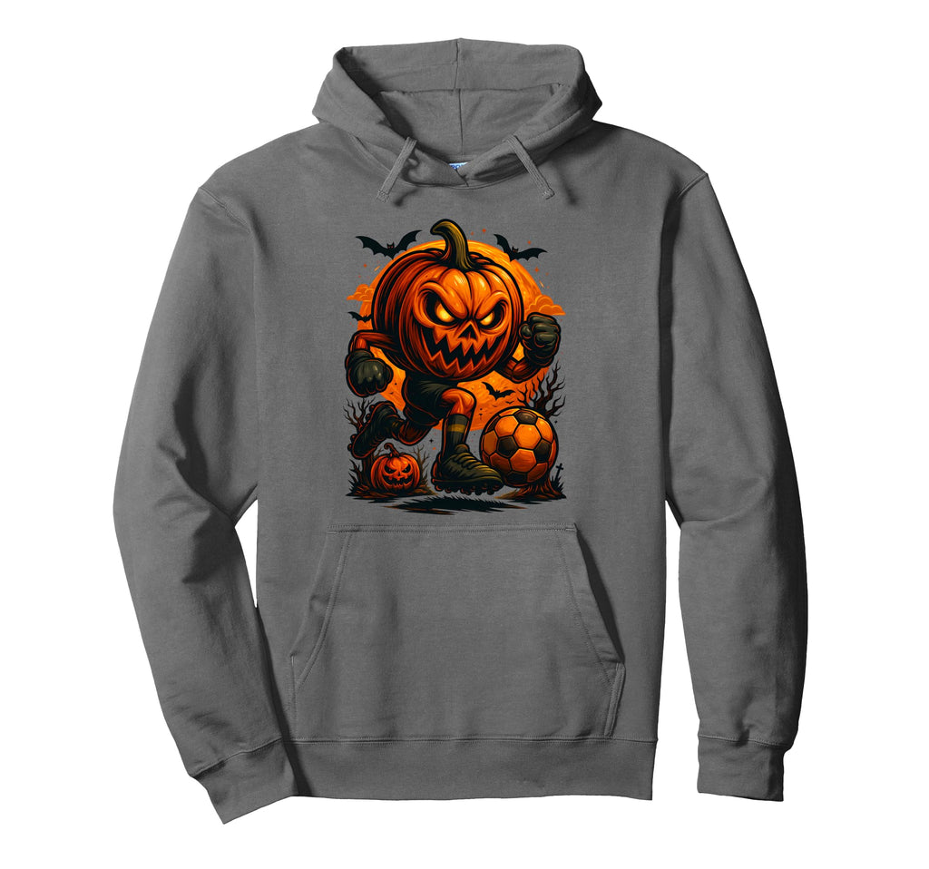 Halloween Scary Pumpkin Showing Hoodie - Minimalist Print for Adults - T-Shirt, Sweatshirt, Hoodie