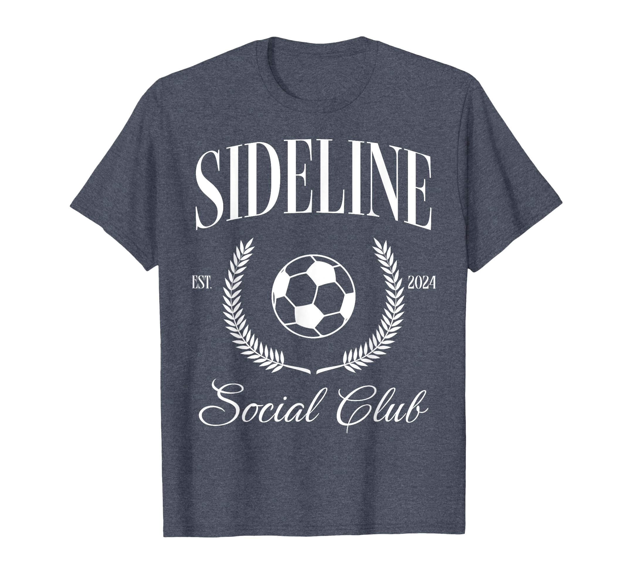 Sideline Soccer Mom Social Club Funny T-Shirt - Trendy Graphic for Adults - T-Shirt, Sweatshirt, Hoodie