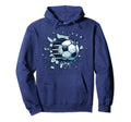 Soccer Ball Break Wall Soccer Sport Hoodie - Custom Art Print Unisex - T-Shirt, Sweatshirt, Hoodie