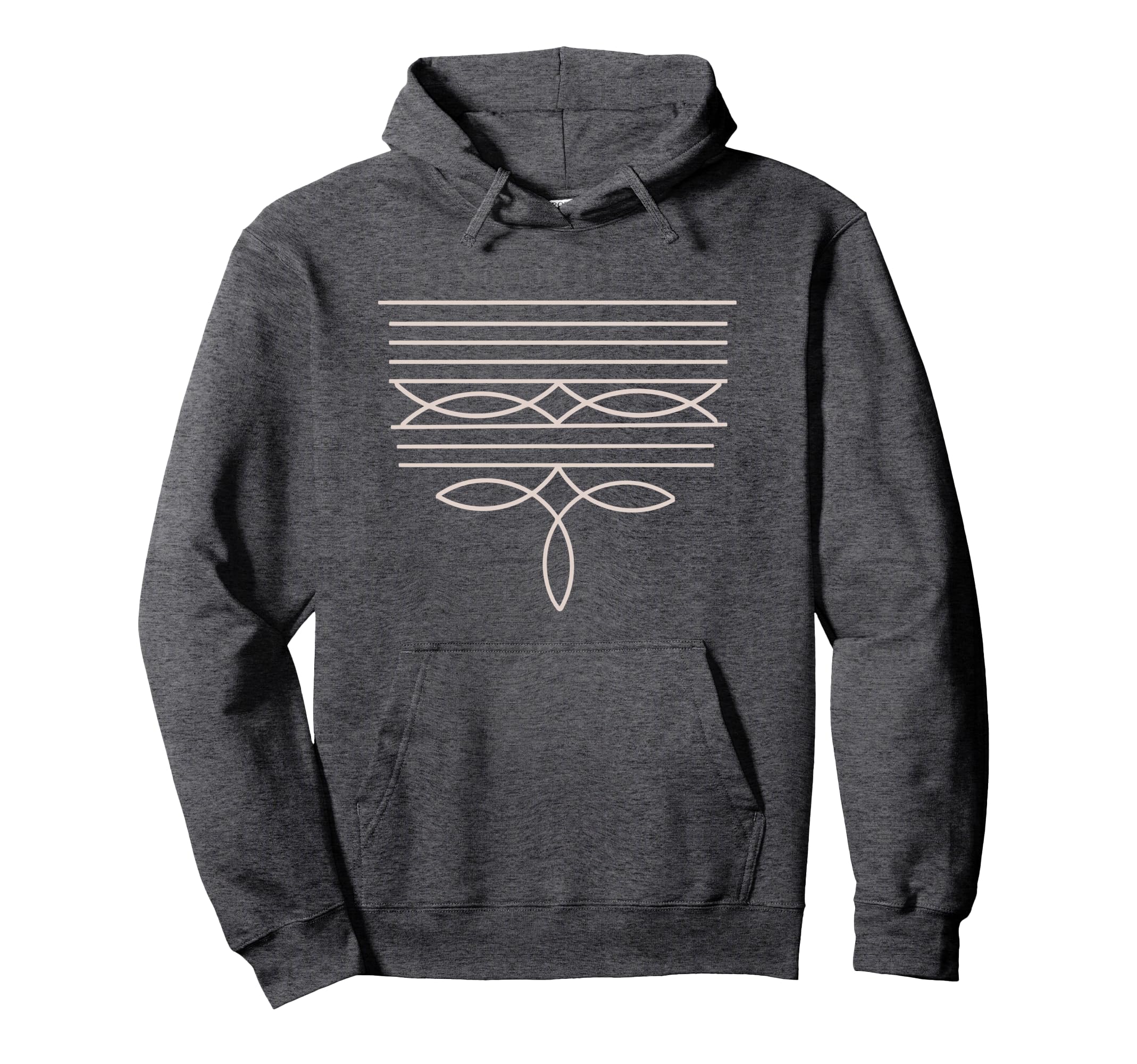 Western Boot Stitch Hoodie - Casual Everyday Wear Unisex - T-Shirt, Sweatshirt, Hoodie