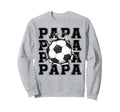Soccer Papa Cracked Wall Family Sweatshirt - Novelty Apparel Men Women - T-Shirt, Sweatshirt, Hoodie