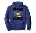 Jesus Saves Funny Faithful Believer Hoodie - Unique Graphic Men Women - T-Shirt, Sweatshirt, Hoodie