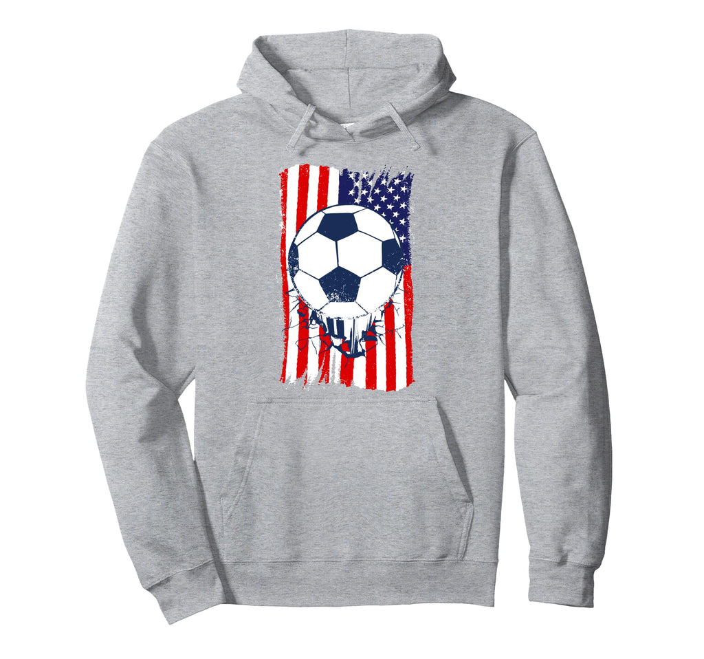 Usa Flag Football Hoodie - Unique Graphic Men Women - T-Shirt, Sweatshirt, Hoodie