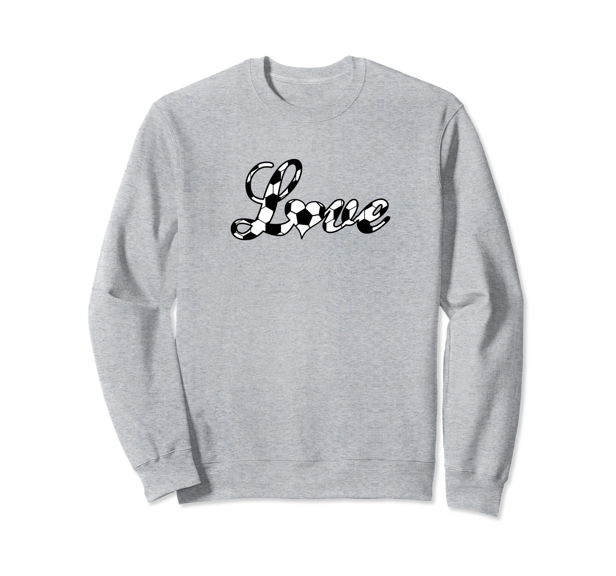Love Soccer Ball Heart Soccer Mom Sweatshirt - Novelty Apparel Unisex - T-Shirt, Sweatshirt, Hoodie