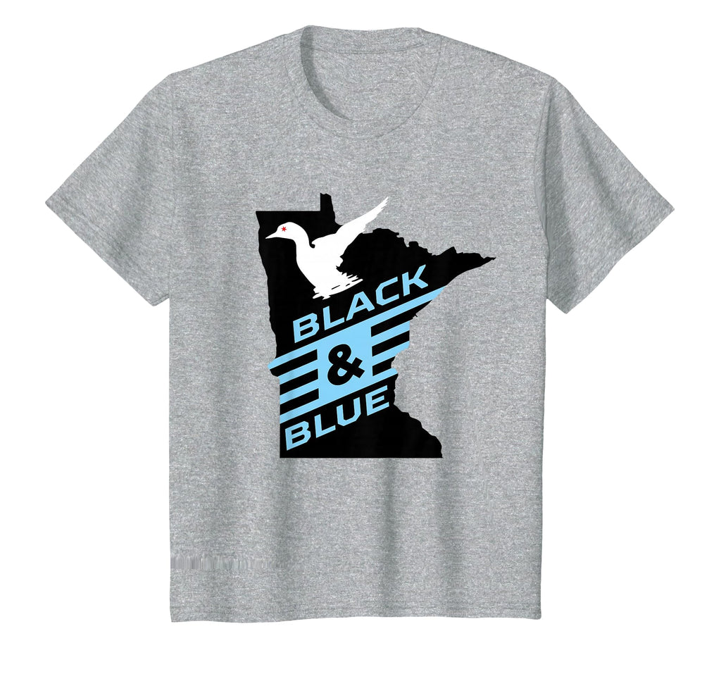 Minnesota Soccer Loon Black Blue T-Shirt - Minimalist Print Men Women - T-Shirt, Sweatshirt, Hoodie