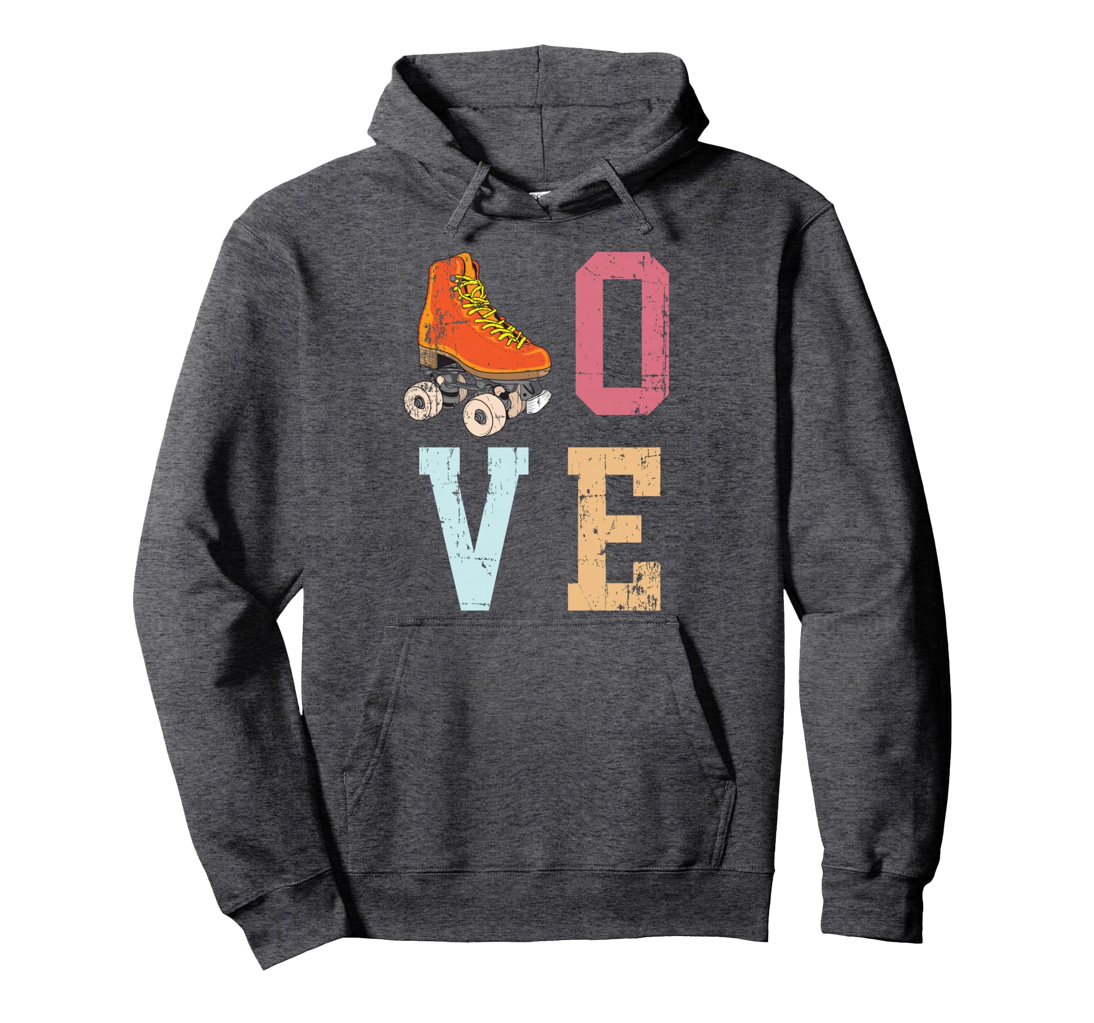 Funny Roller Skating Skate Lover 70S Gift Hoodie - Graphic Print for Adults - T-Shirt, Sweatshirt, Hoodie