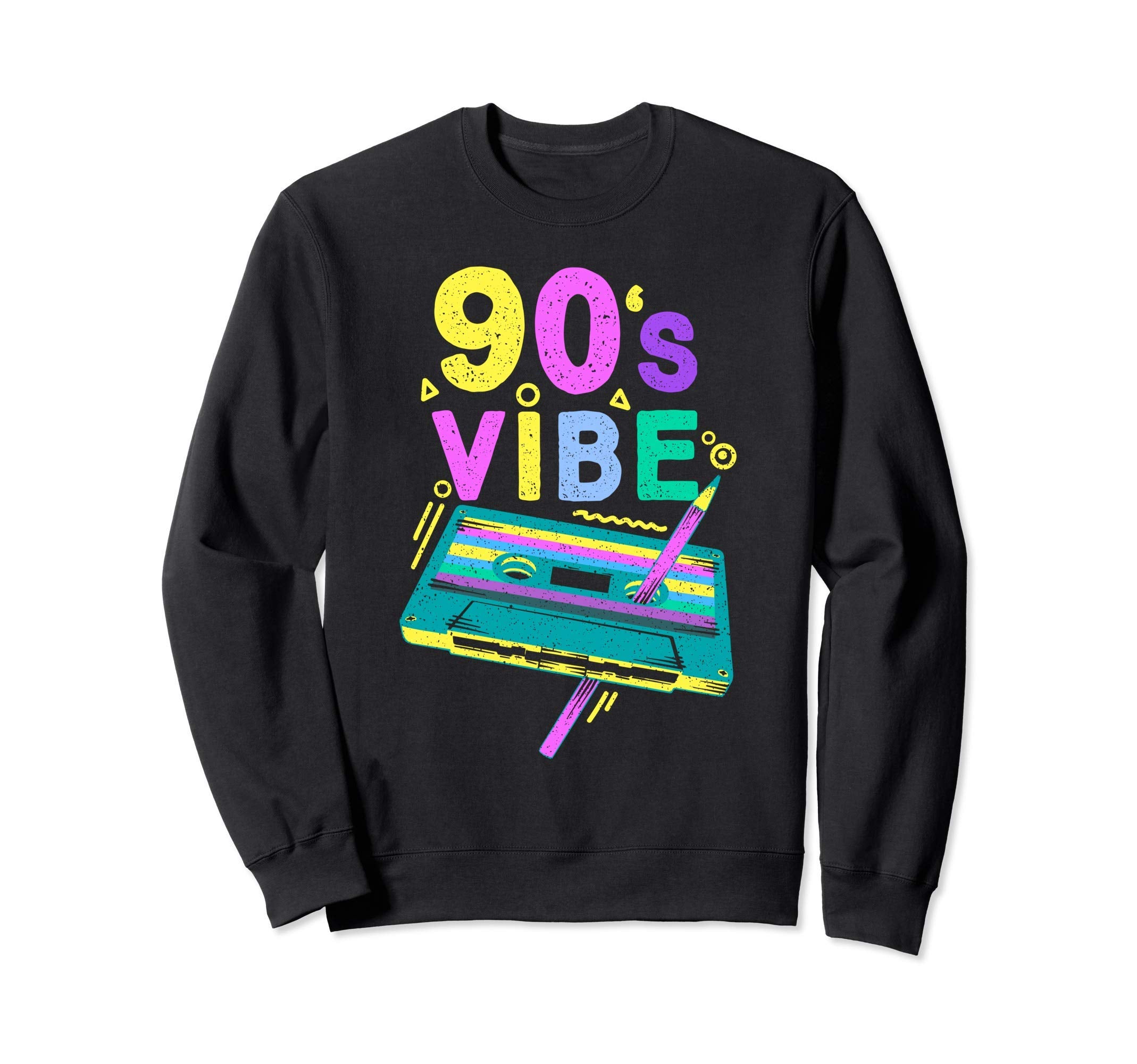 90S Vibe Music Cassette Tape Sweatshirt - Minimalist Print for Adults - T-Shirt, Sweatshirt, Hoodie