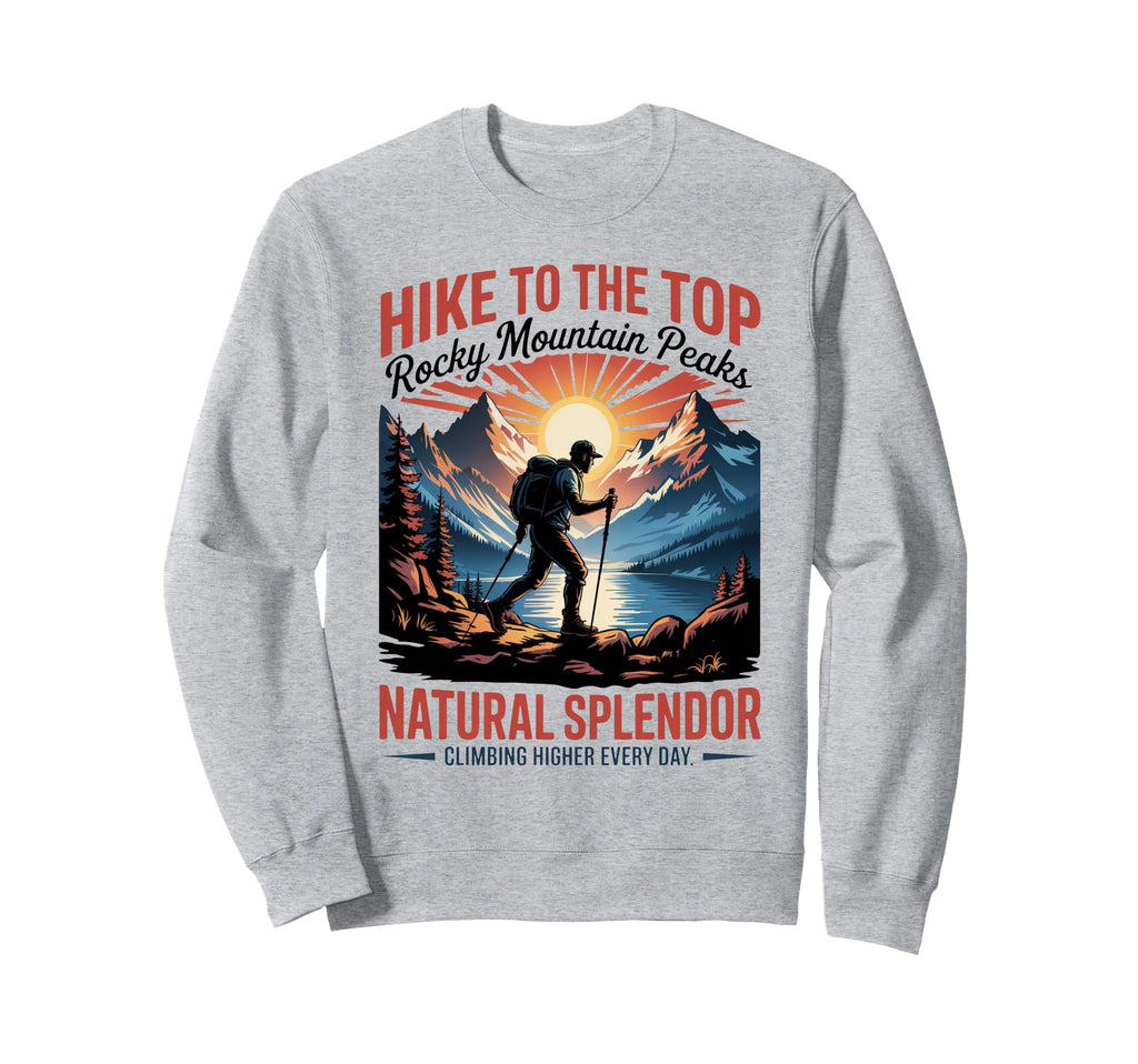Rocky Mountain Colorado National Sweatshirt - Minimalist Print Men Women - T-Shirt, Sweatshirt, Hoodie