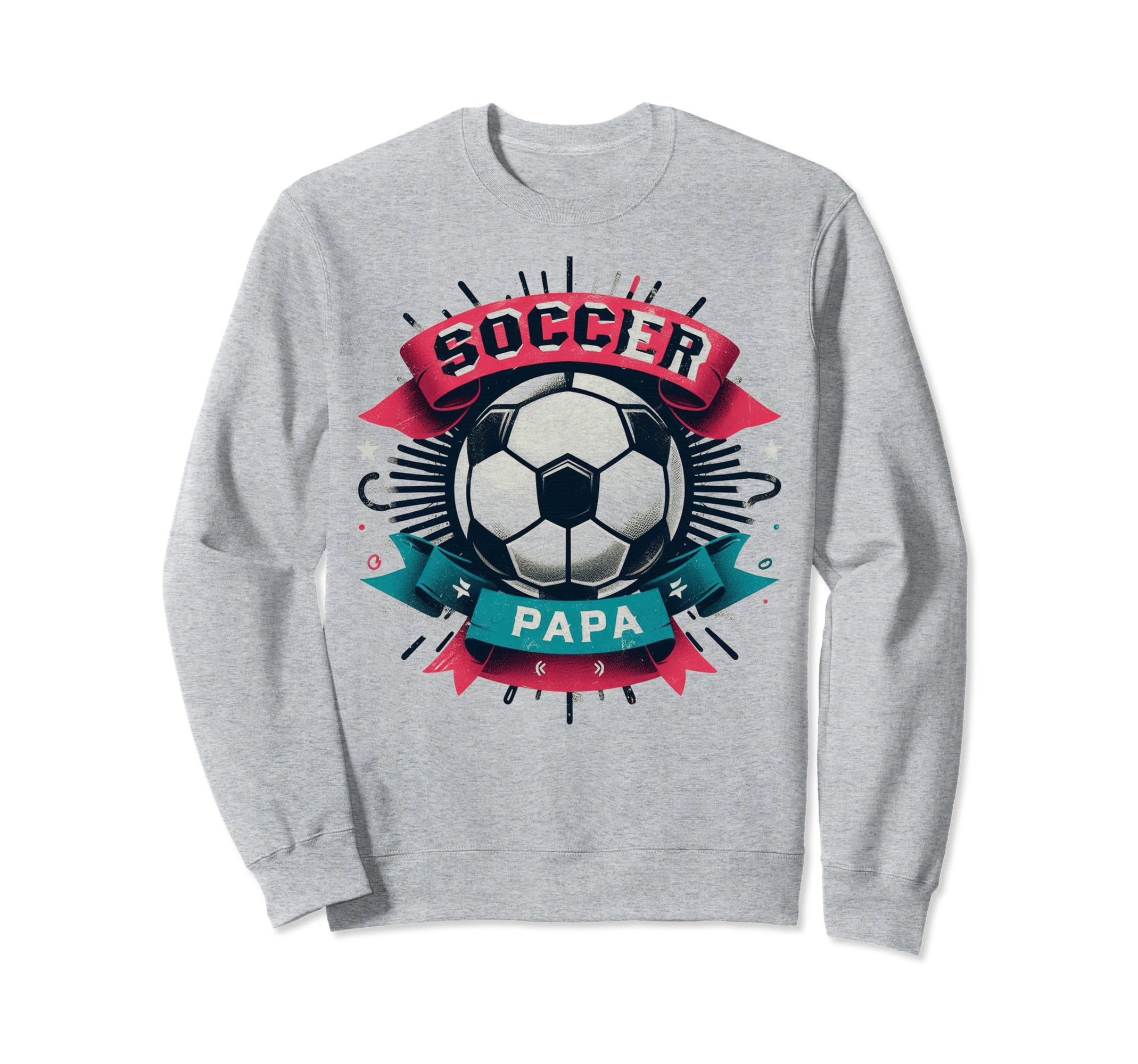 Soccer Papa Family Matching Dad Sweatshirt - Unique Graphic Men Women - T-Shirt, Sweatshirt, Hoodie