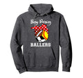 Busy Raising Ballers Funny Softball Hoodie - Streetwear Style Men Women - T-Shirt, Sweatshirt, Hoodie