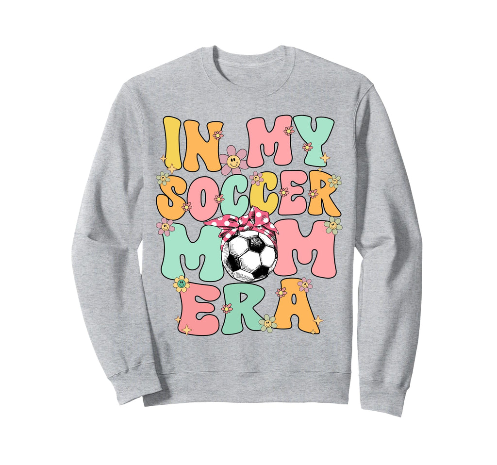 My Soccer Mom Era Groovy Soccer Mom Sweatshirt - Custom Art Print Unisex - T-Shirt, Sweatshirt, Hoodie