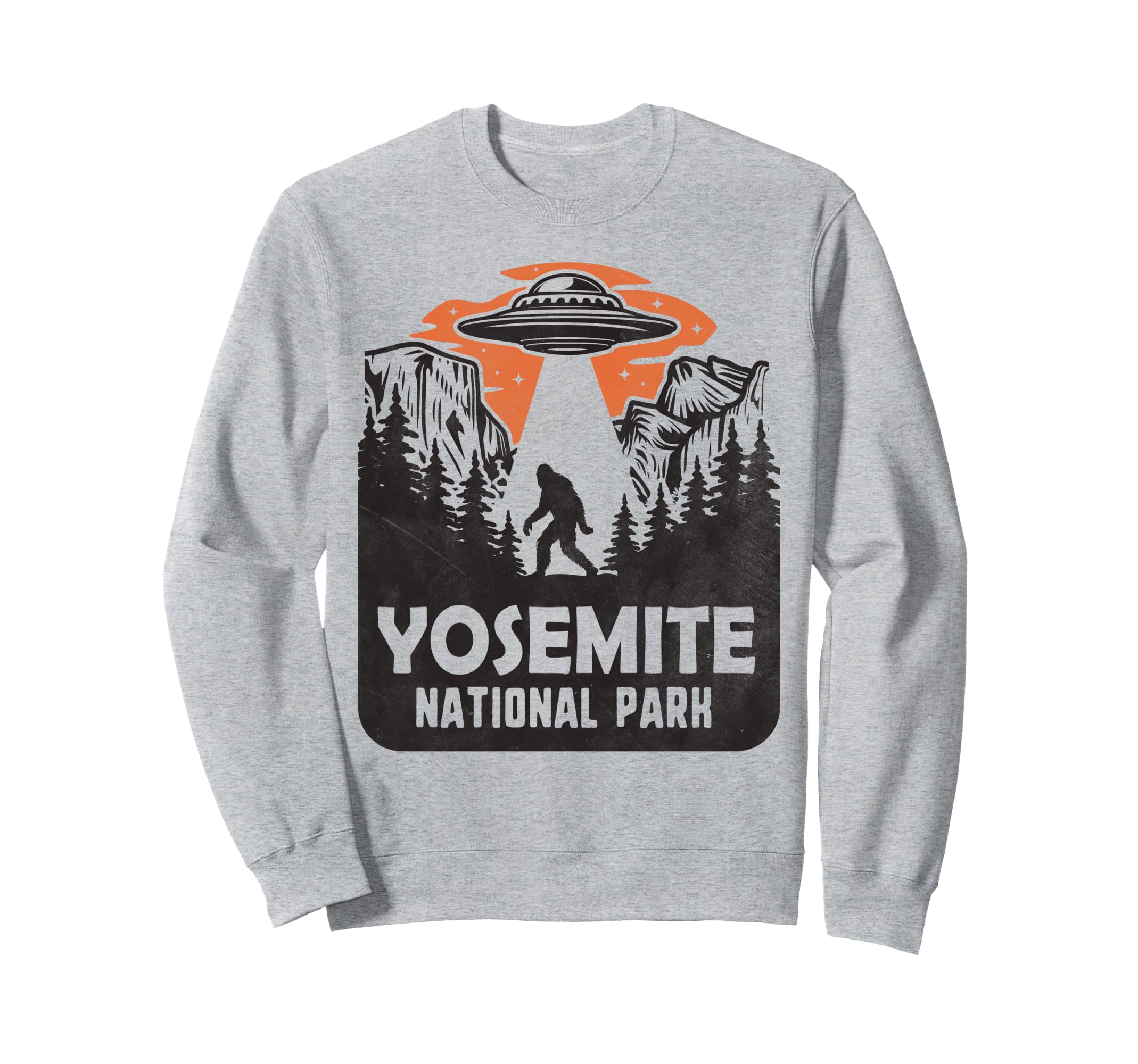 Yosemite National Park Cryptid Ufo Sweatshirt - Custom Art Print Men Women - T-Shirt, Sweatshirt, Hoodie