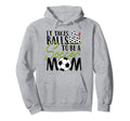 It Takes Balls To Be Soccer Mom Hoodie - Fun Novelty Design for Adults - T-Shirt, Sweatshirt, Hoodie