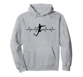 Football Heartbeat Soccer Lovers Hoodie - Graphic Print Unisex - T-Shirt, Sweatshirt, Hoodie