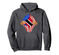 Trinidad And Tobago Blood Inside Me Flag Hoodie - Novelty Apparel Unisex - T-Shirt, Sweatshirt, Hoodie