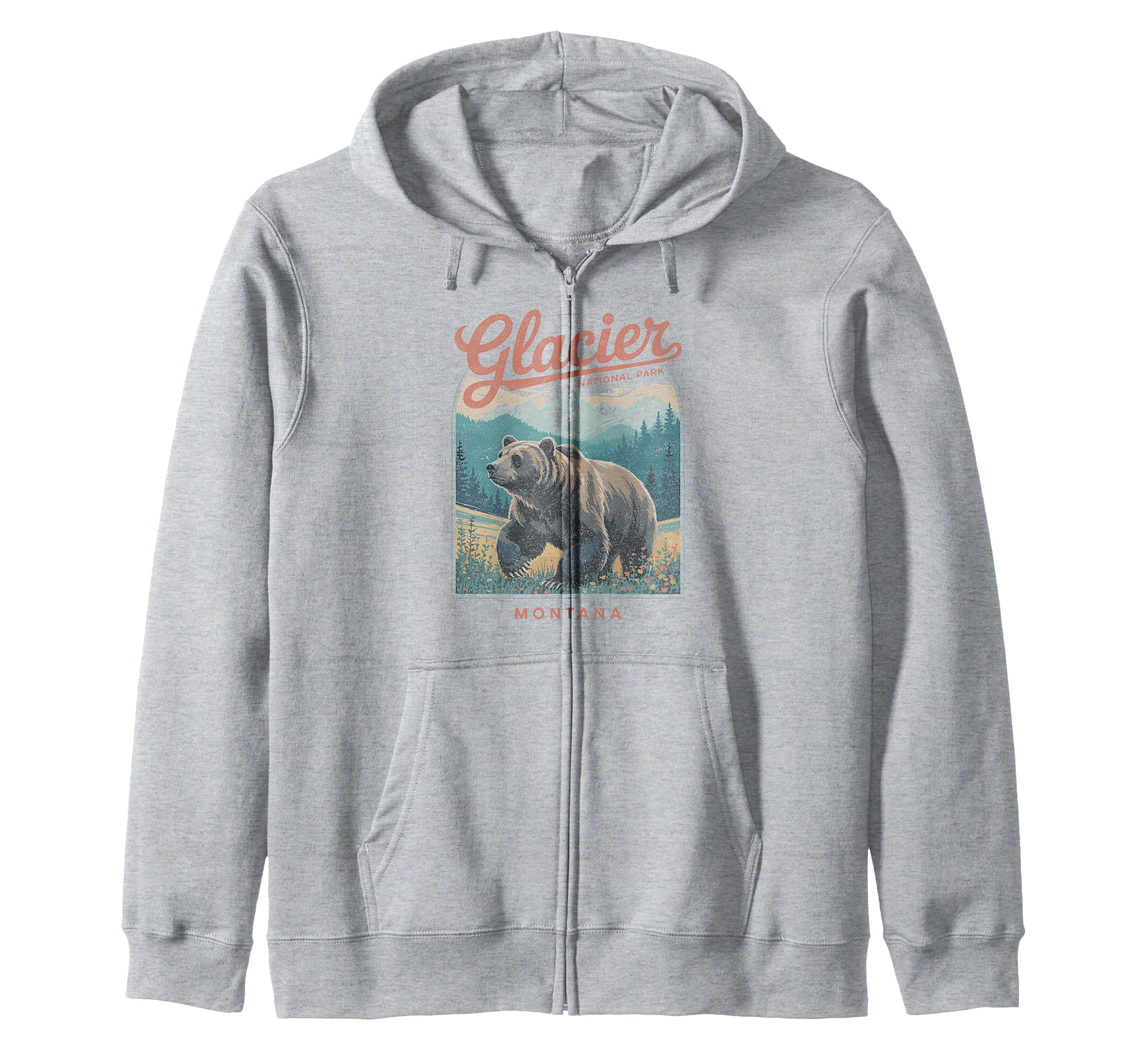 Glacier National Park Montana Usa Outdoor Sweatshirt - Graphic Print Unisex - T-Shirt, Sweatshirt, Hoodie