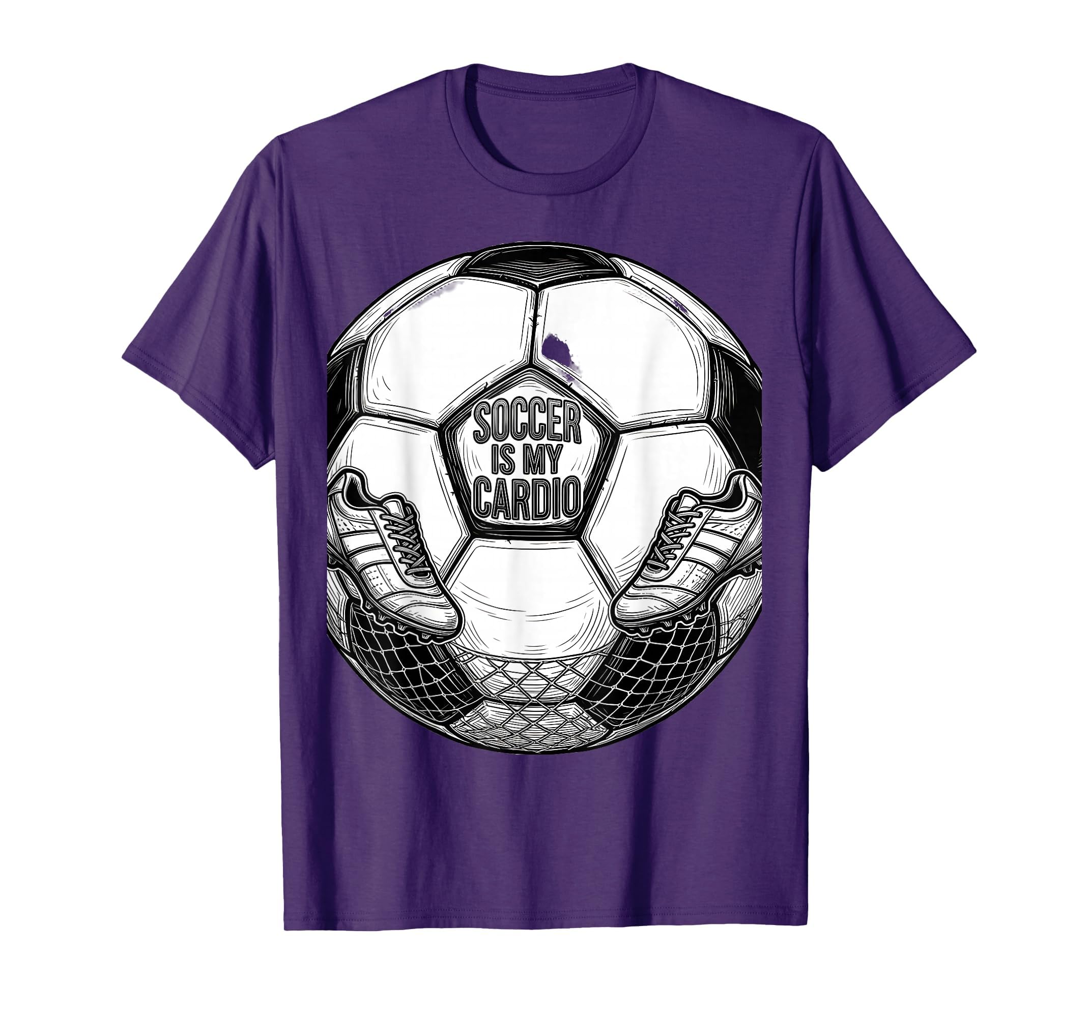 Soccer Is My Cardio Soccer T-Shirt - Minimalist Print Unisex - T-Shirt, Sweatshirt, Hoodie