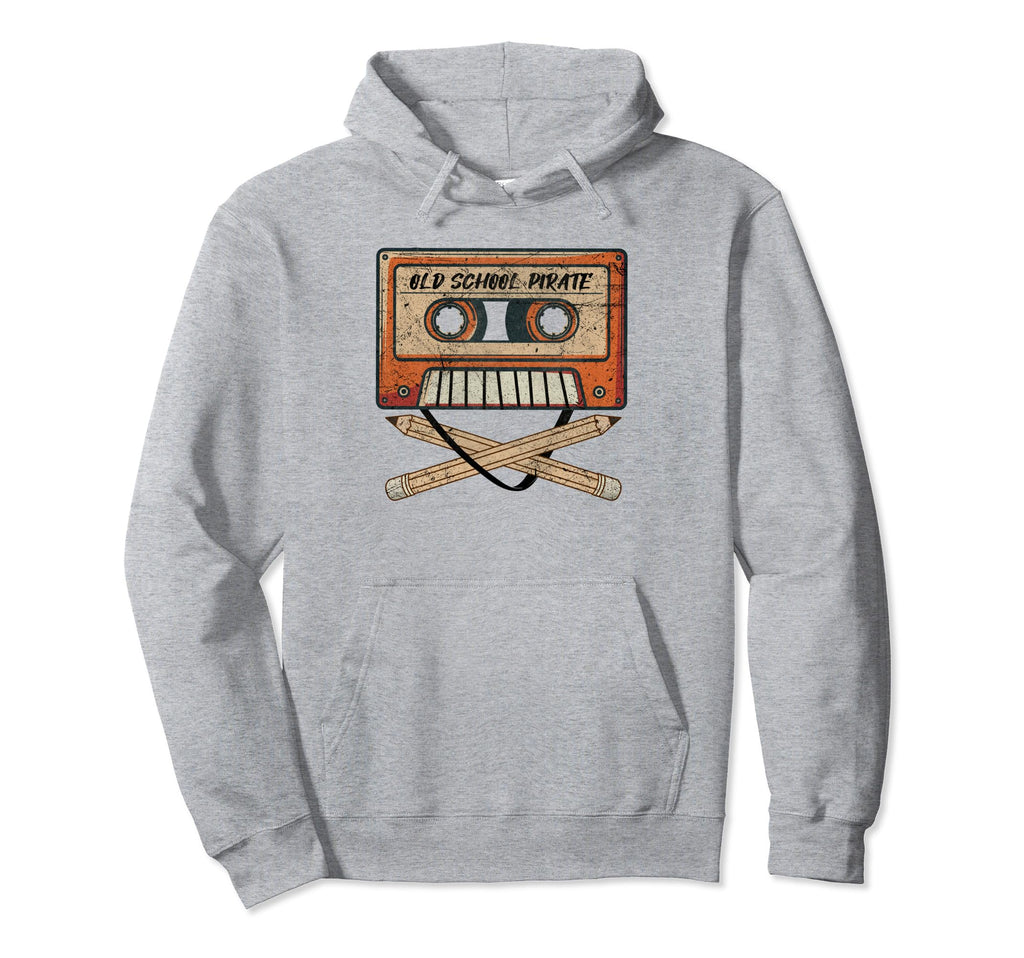 Old School Pirate 80S Audio Cassette Hoodie - Graphic Print Men Women - T-Shirt, Sweatshirt, Hoodie