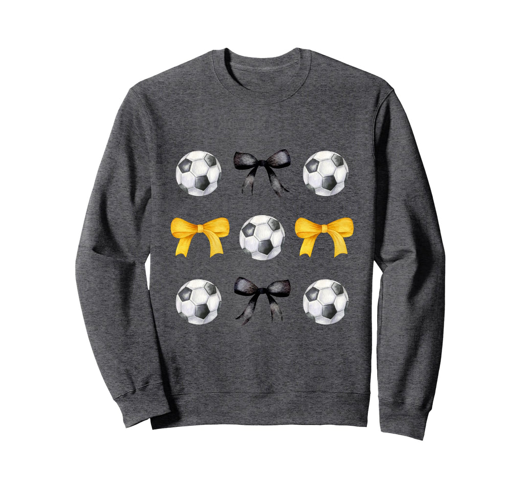 Soccer Ball Bows Womens Soccer Sweatshirt - Aesthetic Graphic Men Women - T-Shirt, Sweatshirt, Hoodie