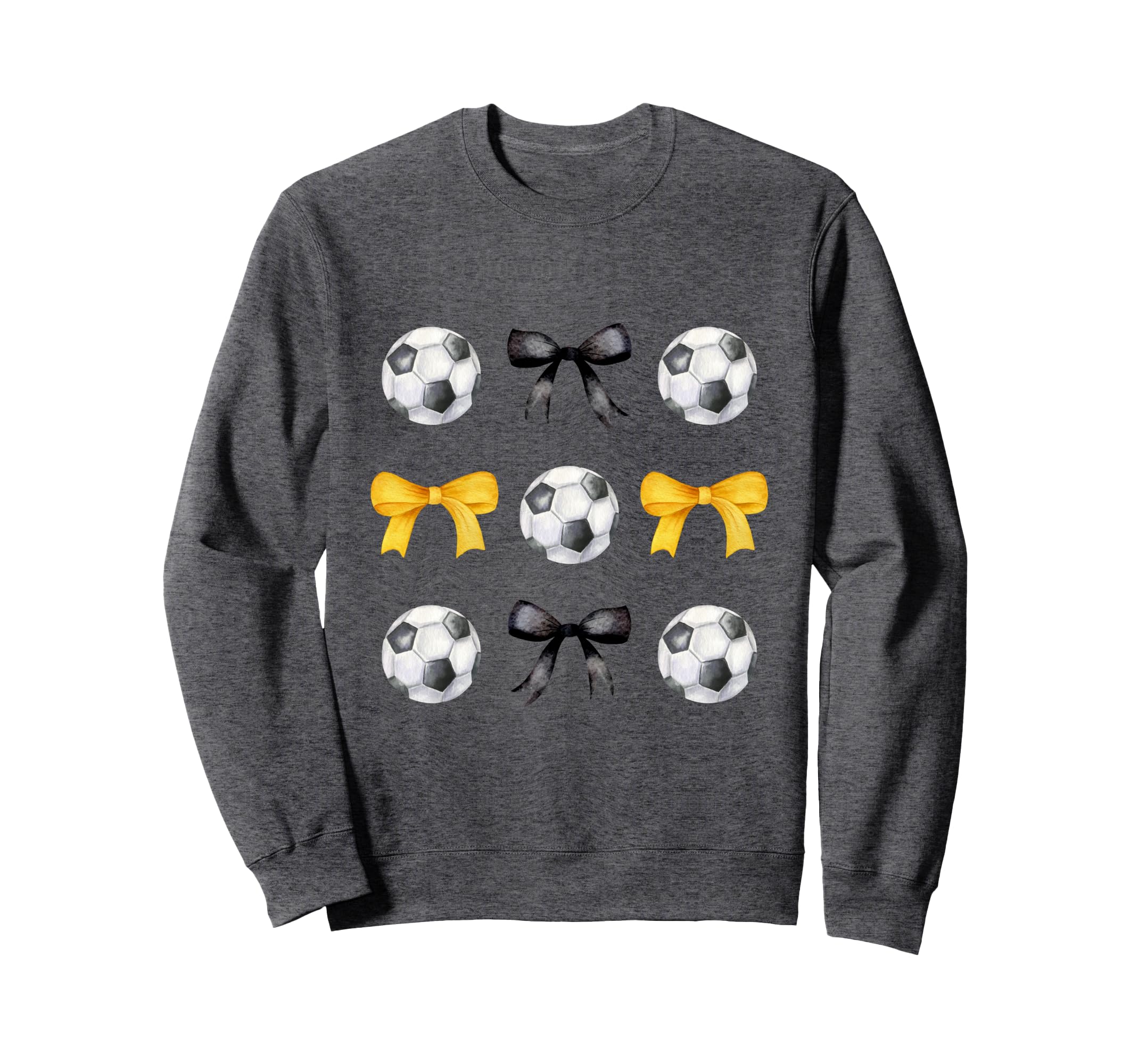 Soccer Ball Bows Womens Soccer Sweatshirt - Novelty Apparel for Adults - T-Shirt, Sweatshirt, Hoodie