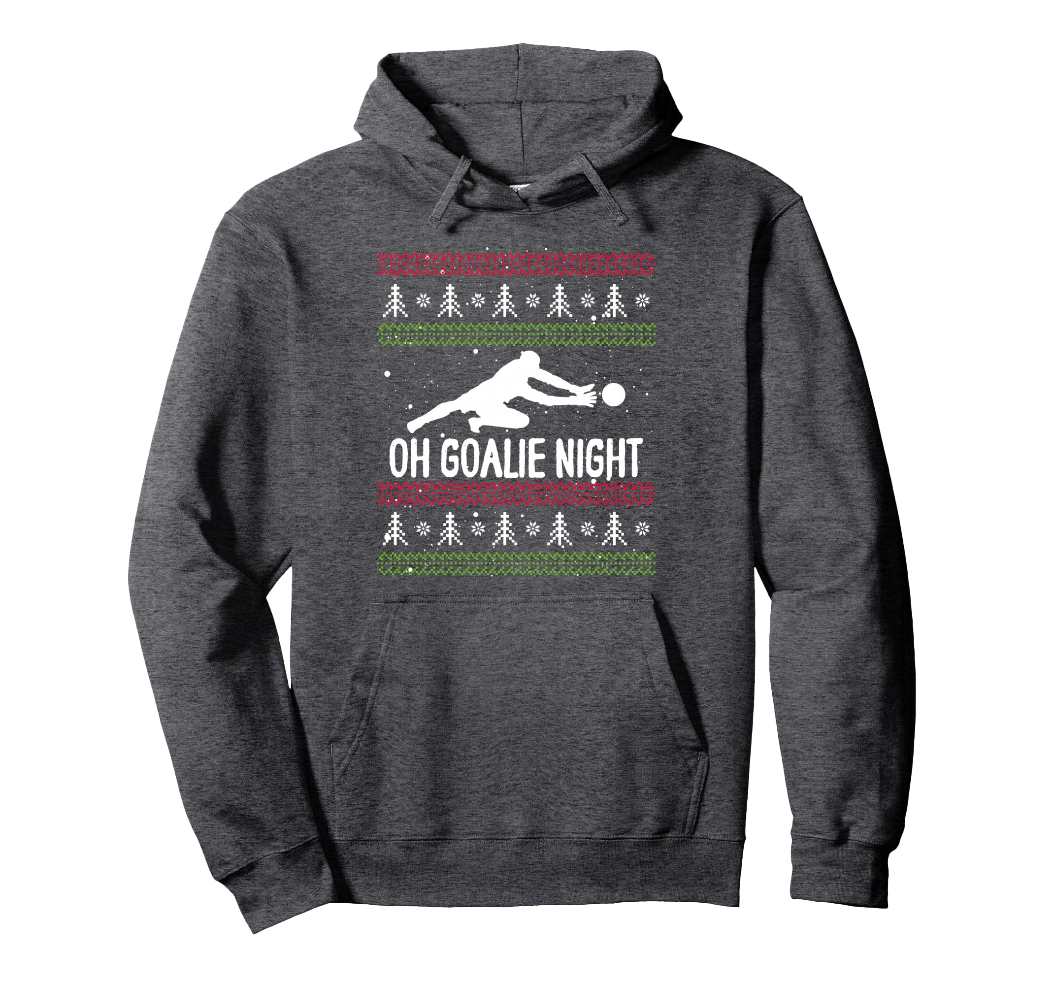 Soccer Player Day Goalkeeper Santa Hoodie - Novelty Apparel for Adults - T-Shirt, Sweatshirt, Hoodie