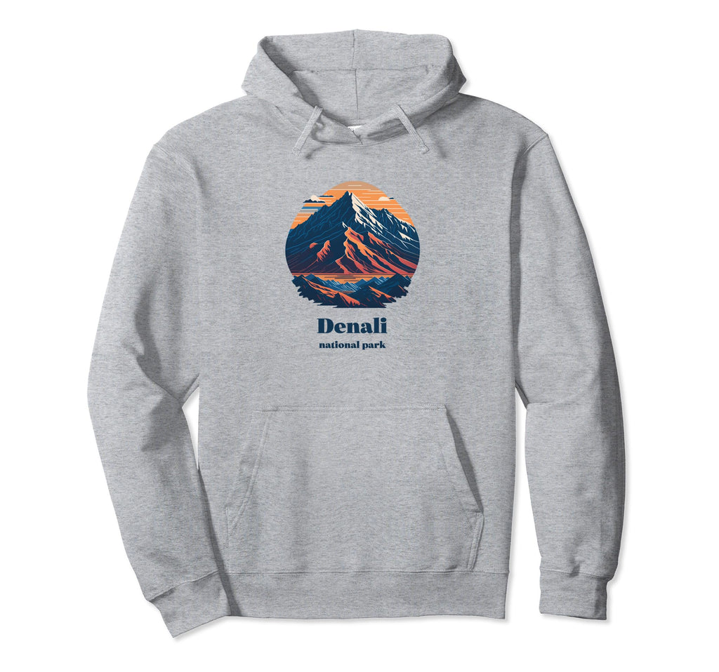 Denali National Park Alaska 80S Hoodie - Custom Art Print for Adults - T-Shirt, Sweatshirt, Hoodie