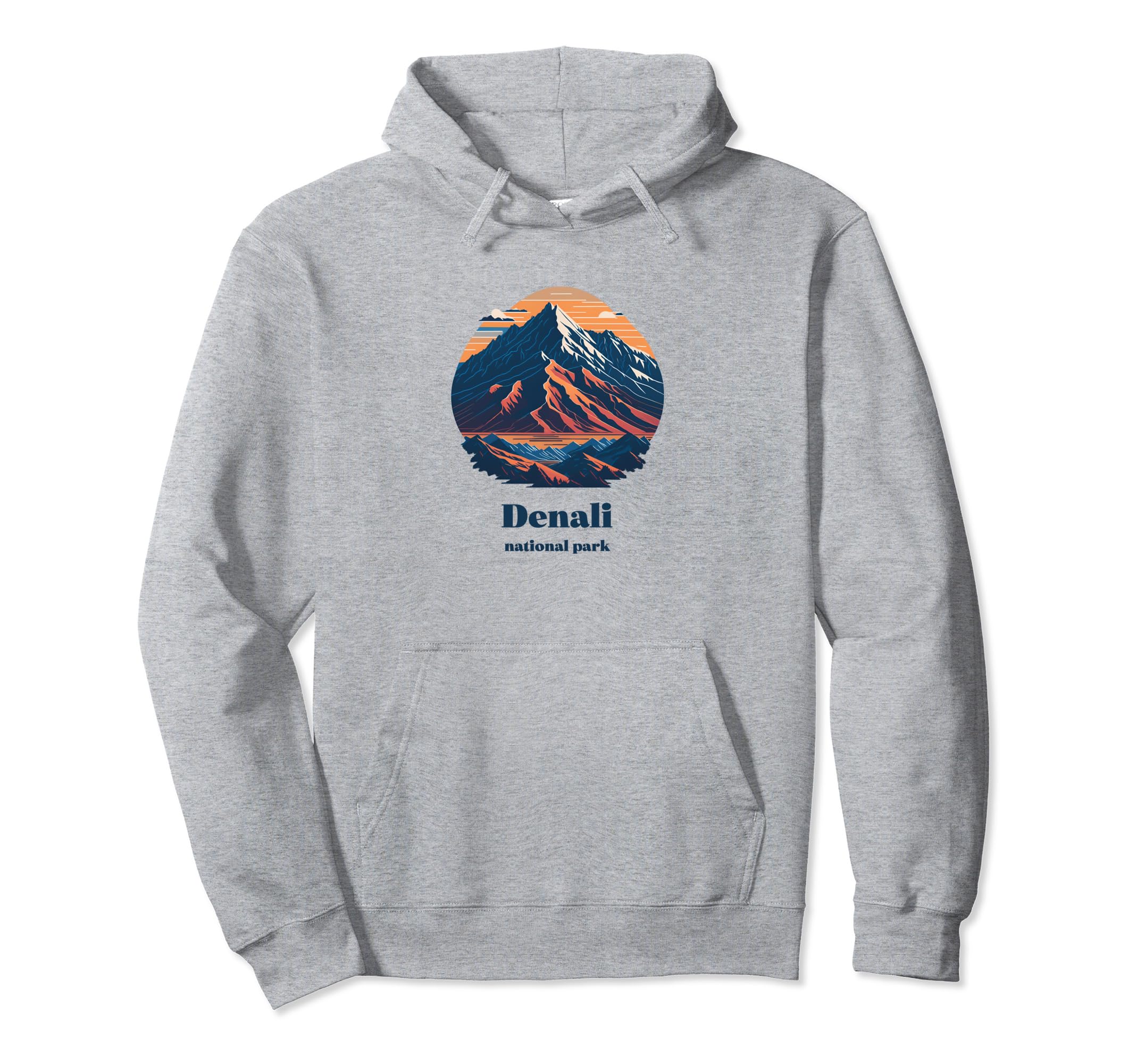 Denali National Park Alaska 80S Hoodie - Custom Art Print for Adults - T-Shirt, Sweatshirt, Hoodie