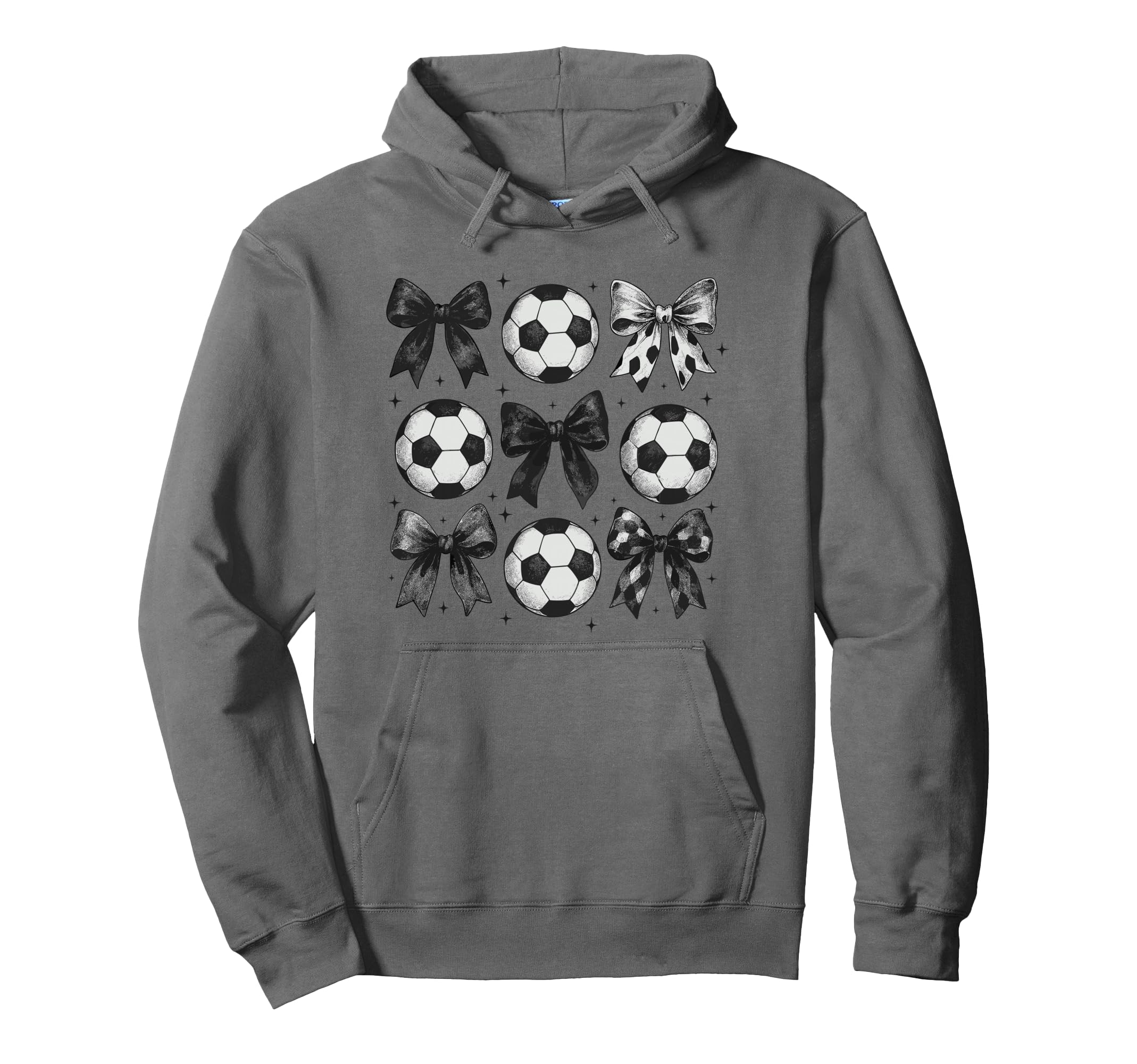 Soccer Coquette Bow Funny Soccer Bow Hoodie - Custom Art Print Unisex - T-Shirt, Sweatshirt, Hoodie