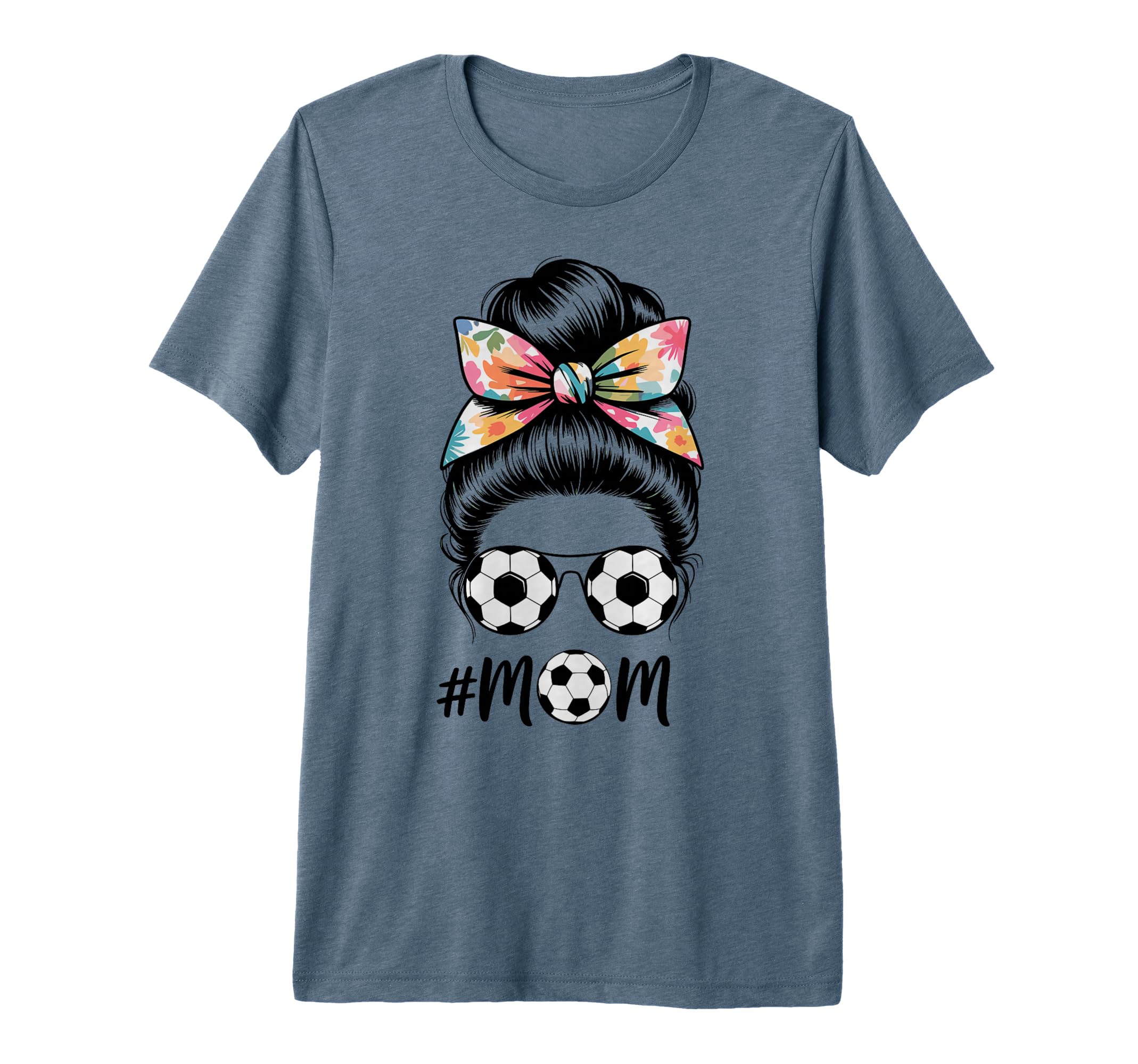 Messy Bun Bandana Soccer Mom T-Shirt - Casual Everyday Wear Men Women - T-Shirt, Sweatshirt, Hoodie