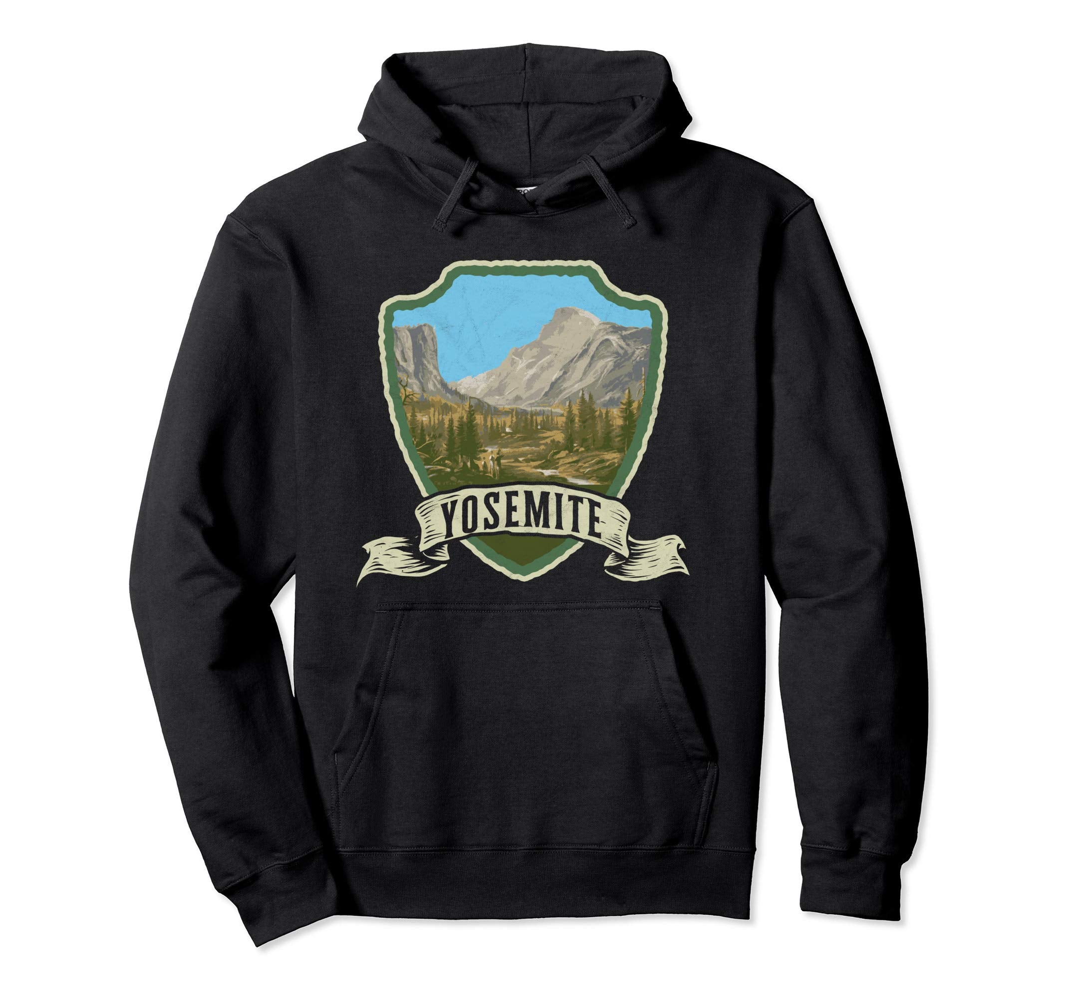 Old School Yosemite Valley National Park Hoodie - Unique Graphic Men Women - T-Shirt, Sweatshirt, Hoodie