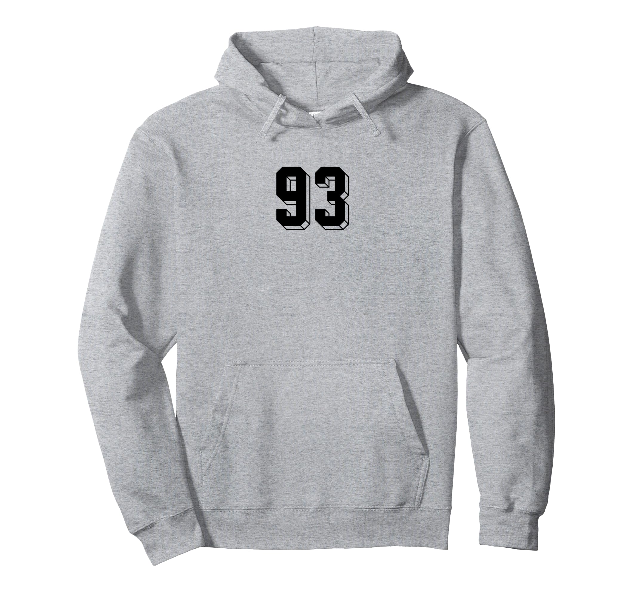 Number 93 80S 90S Soccer Team Hoodie - Fun Novelty Design for Adults - T-Shirt, Sweatshirt, Hoodie