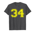 Number 934 Varsity Distressed Sport T-Shirt - Casual Everyday Wear Unisex - T-Shirt, Sweatshirt, Hoodie