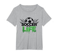 Soccer Is Life Passionate Fan Sports T-Shirt - Unique Graphic for Adults - T-Shirt, Sweatshirt, Hoodie