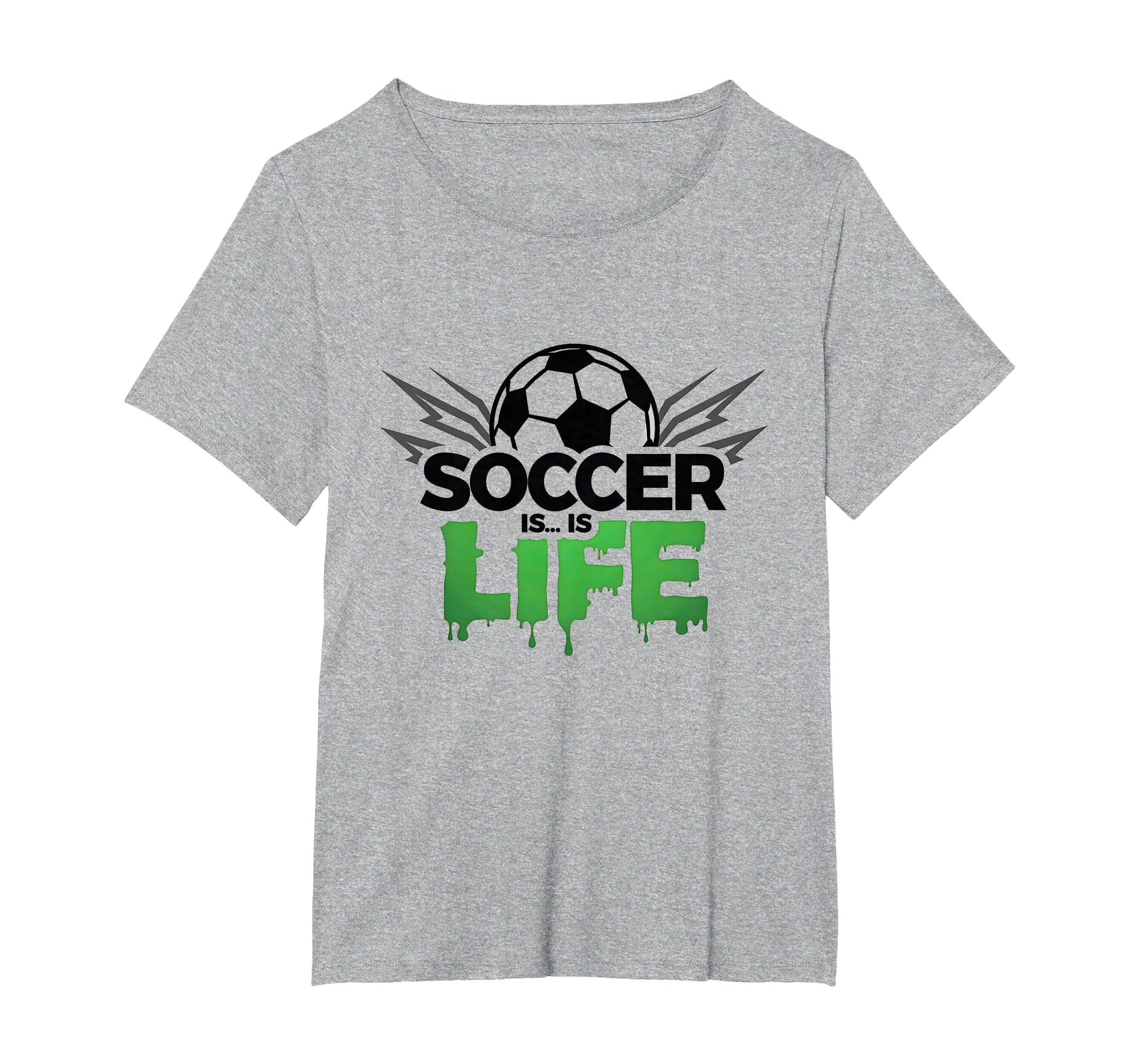 Soccer Is Life Passionate Fan Sports T-Shirt - Unique Graphic for Adults - T-Shirt, Sweatshirt, Hoodie
