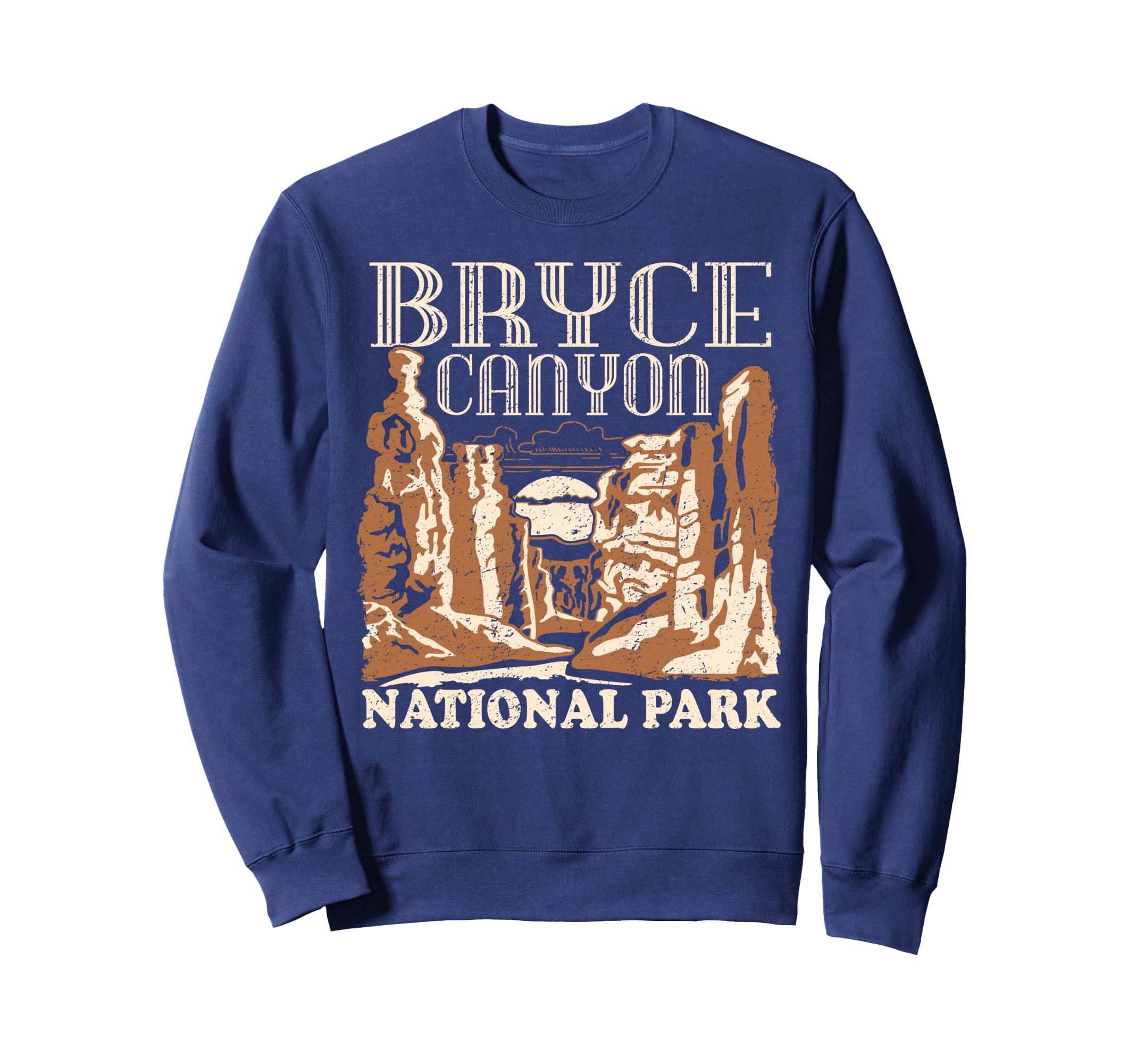 Bryce Canyon National Park Distressed Sweatshirt - Novelty Apparel Unisex - T-Shirt, Sweatshirt, Hoodie