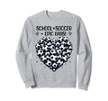 100 Days School Soccer Heart Sweatshirt - Casual Everyday Wear for Adults - T-Shirt, Sweatshirt, Hoodie