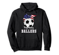Busy Raising Ballers Soccer Soccer Mom Hoodie - Custom Art Print Men Women - T-Shirt, Sweatshirt, Hoodie