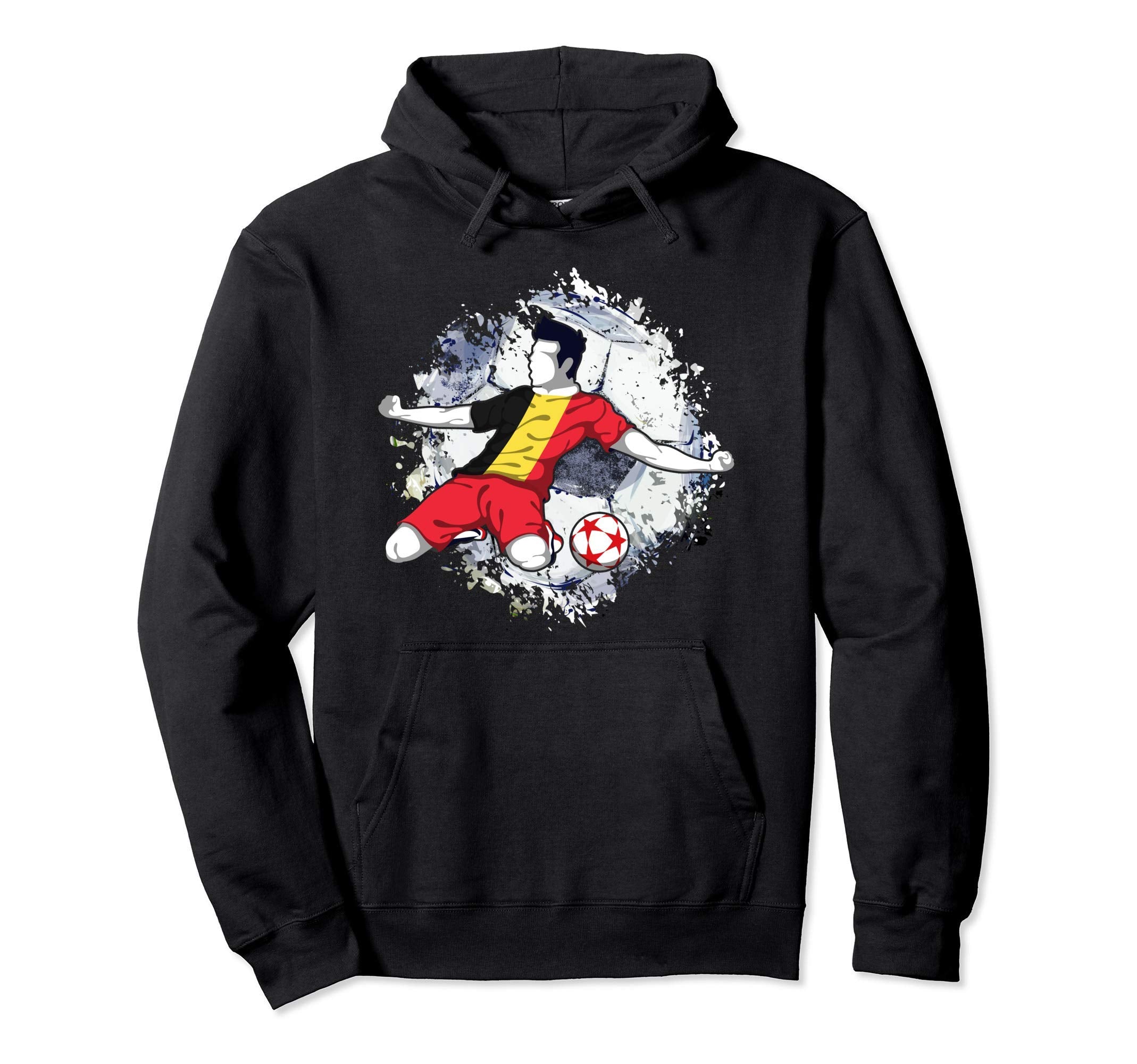 Belgium Soccer Belgian National Flag Hoodie - Novelty Apparel Men Women - T-Shirt, Sweatshirt, Hoodie