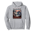 National Parks Explore Yosemite Half Hoodie - Aesthetic Graphic for Adults - T-Shirt, Sweatshirt, Hoodie
