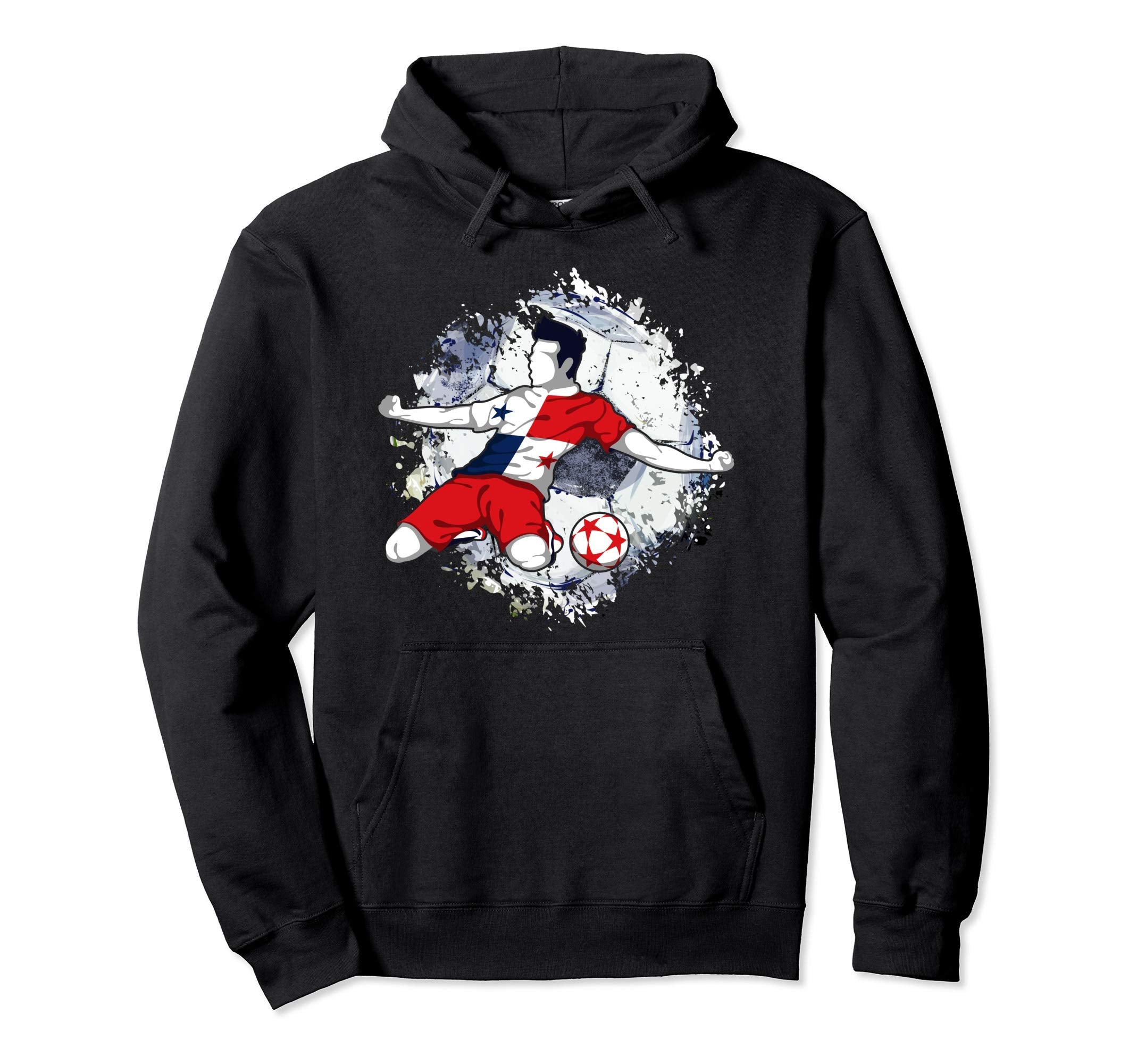 Panama Soccer Panamanian National Flag Hoodie - Unique Graphic for Adults - T-Shirt, Sweatshirt, Hoodie