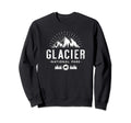 Glacier National Park Montana Sweatshirt - Trendy Graphic for Adults - T-Shirt, Sweatshirt, Hoodie