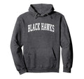 Black Hawks Mascot Athletic Sports Name Hoodie - Trendy Graphic Men Women - T-Shirt, Sweatshirt, Hoodie