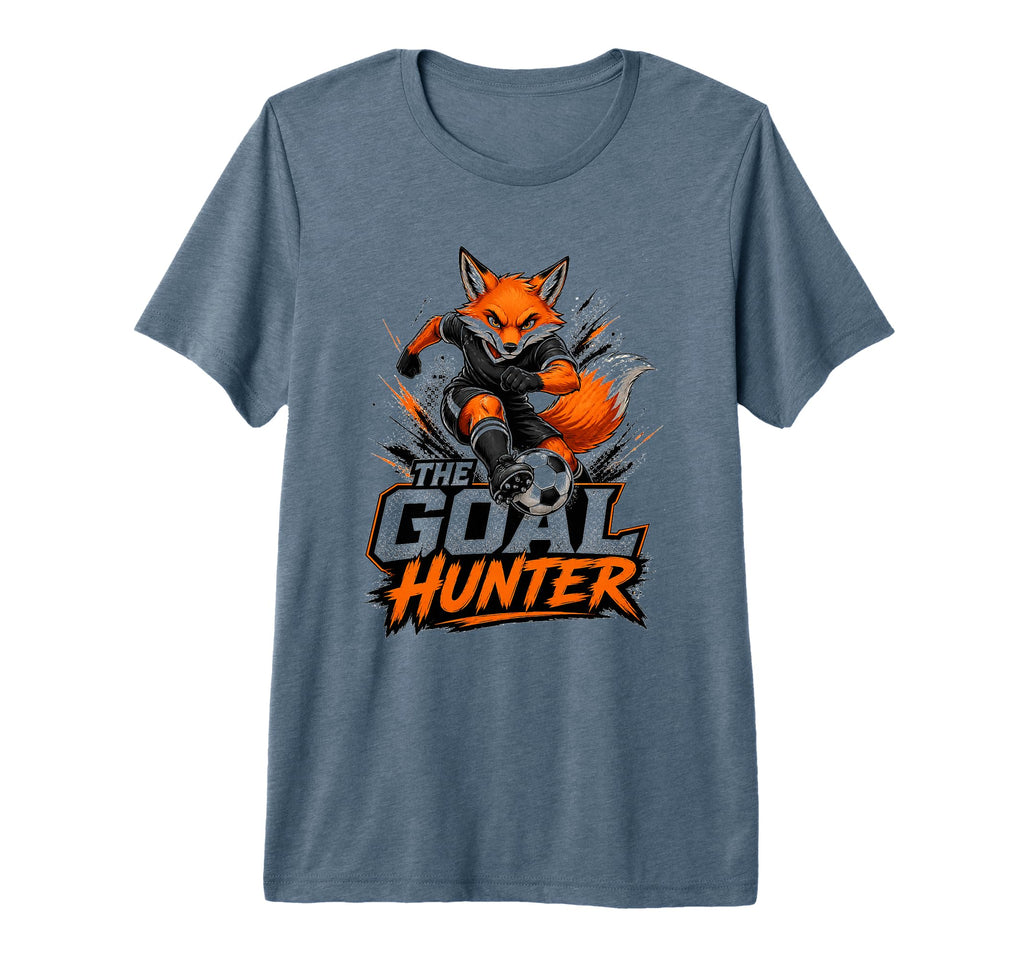 Football Collection Goal Hunter Fox T-Shirt - Aesthetic Graphic for Adults - T-Shirt, Sweatshirt, Hoodie