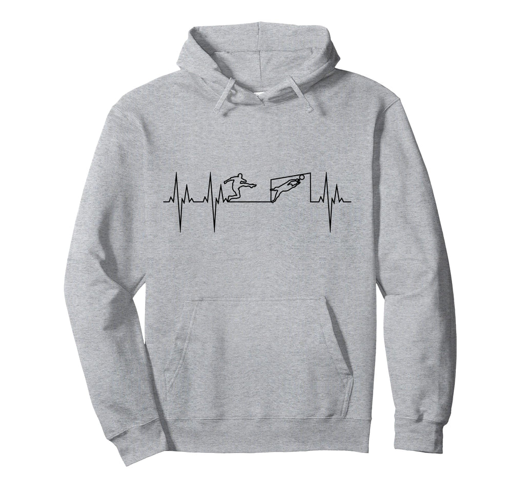 Soccer Heartbeat Soccer Football Hoodie - Aesthetic Graphic Men Women - T-Shirt, Sweatshirt, Hoodie