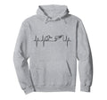 Soccer Heartbeat Soccer Football Hoodie - Aesthetic Graphic Men Women - T-Shirt, Sweatshirt, Hoodie